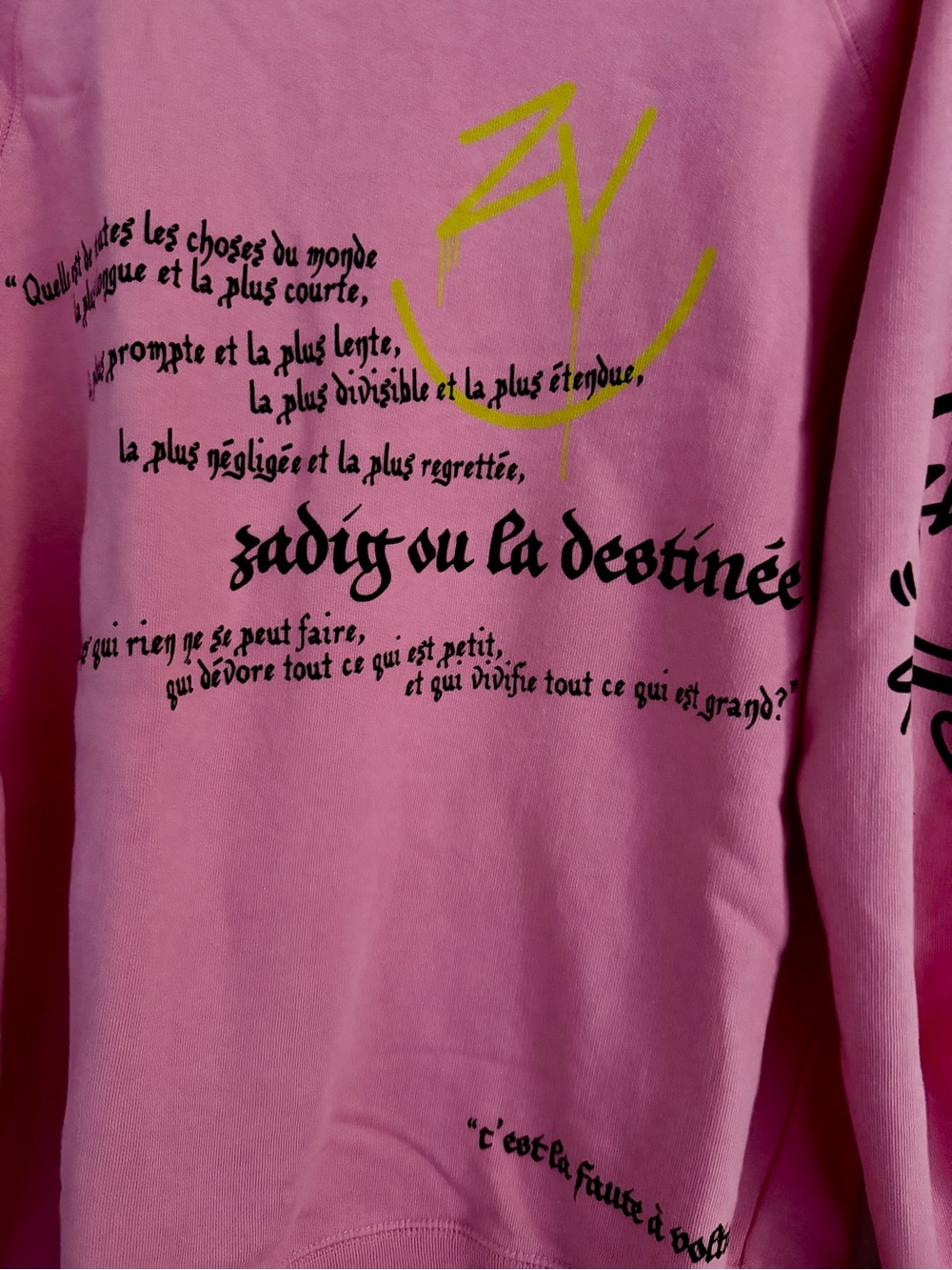 Zadig & Voltaire Georgy Multicusto “Zadig ou la Destinée” sweatshirt L - Picture 4 of 9
